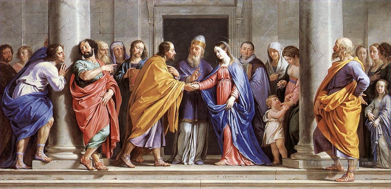 Le Mariage de la Vierge Philippe de Champaigne Peintures à l'huile